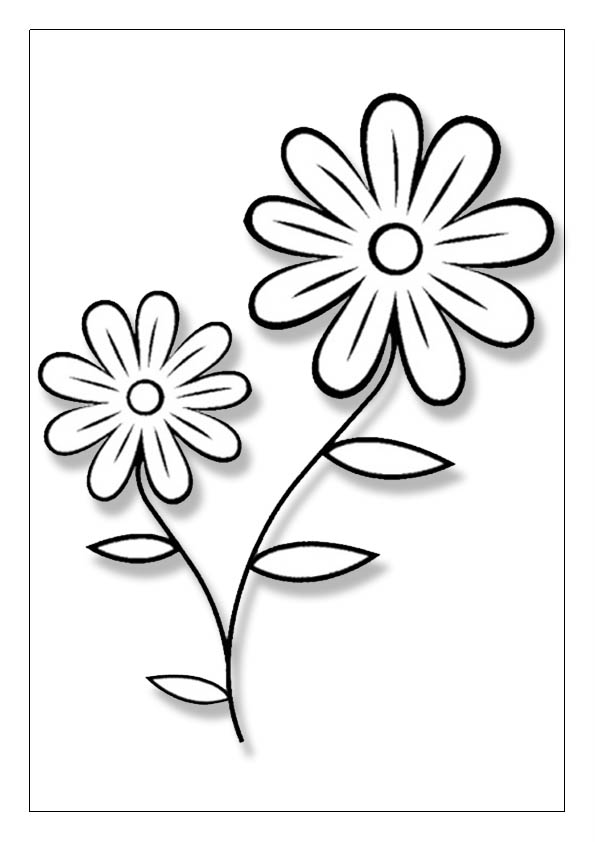 Flower coloring pages printable coloring sheets