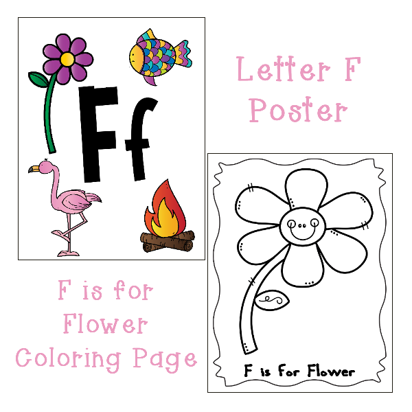 The cozy red cottage letter f is for flower printable learning pack