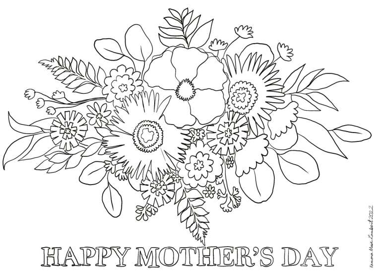 Print and color mothers day gift the gazette