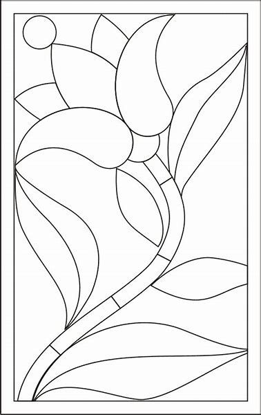 Beginner mosaic patterns printable sunset