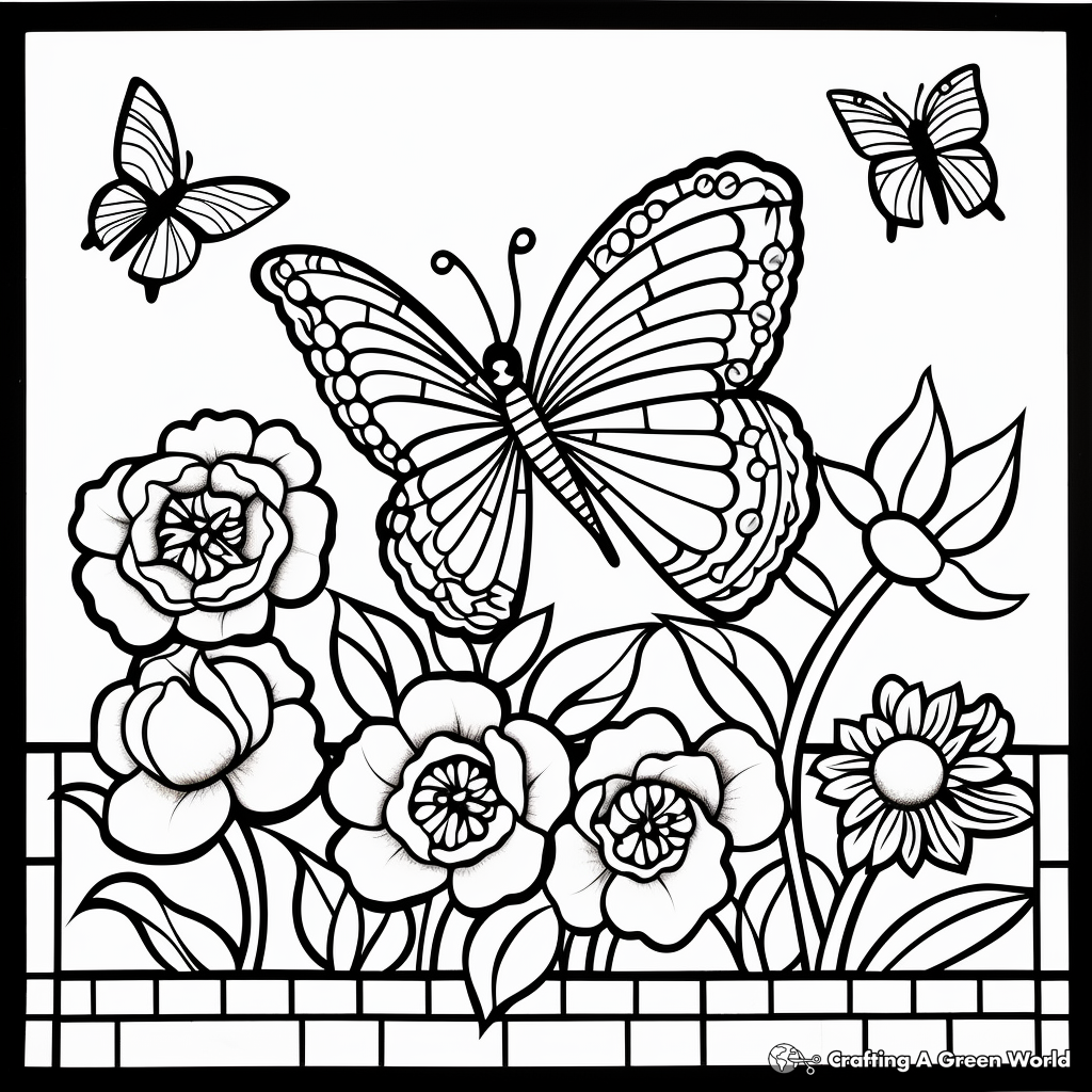 Mosiac coloring pages