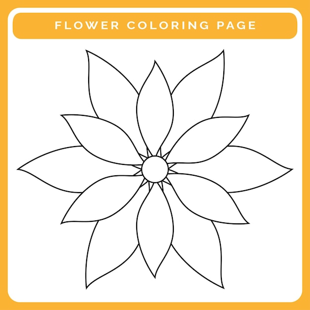Premium vector coloring pages flowers printable