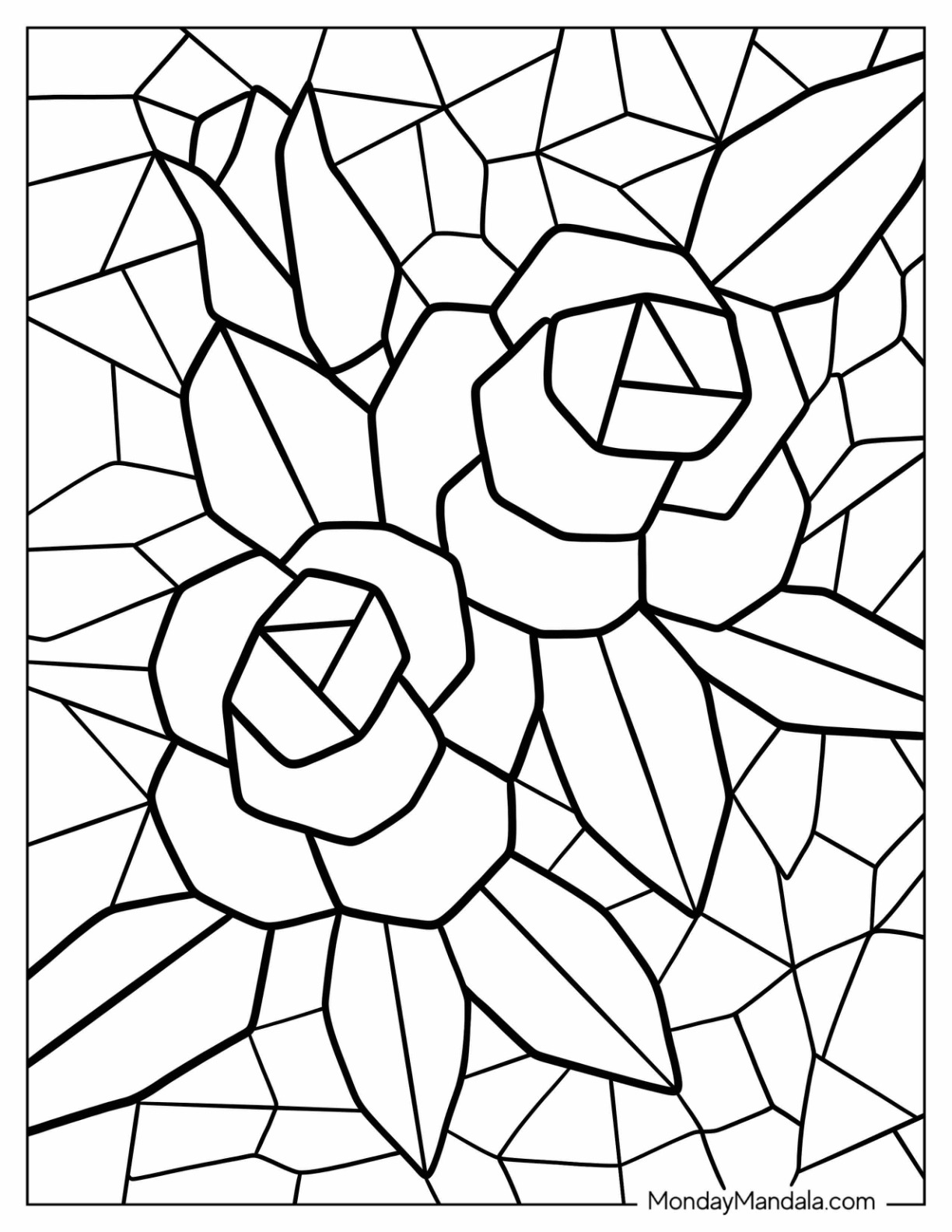 Mosaic coloring pages free pdf printables