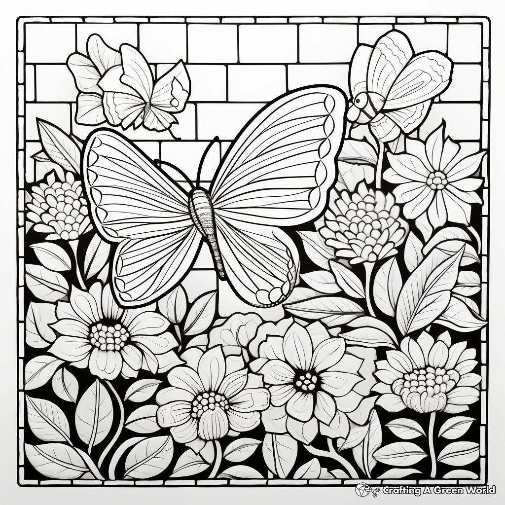 Mosiac coloring pages