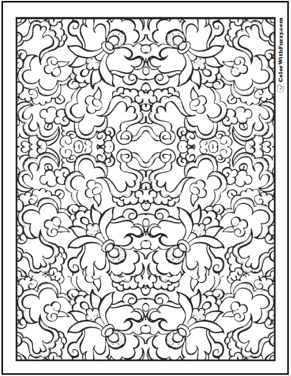 Pattern coloring pages â digital coloring pages for kids and adults