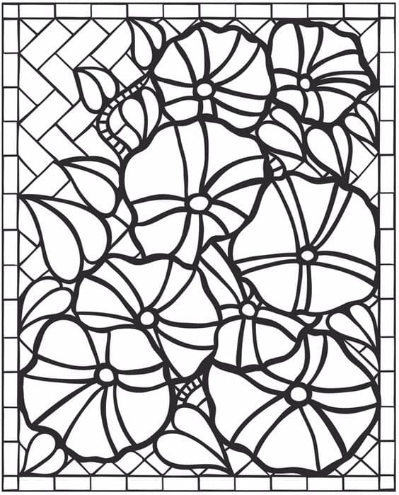 Mosaic coloring pages pictures free printable