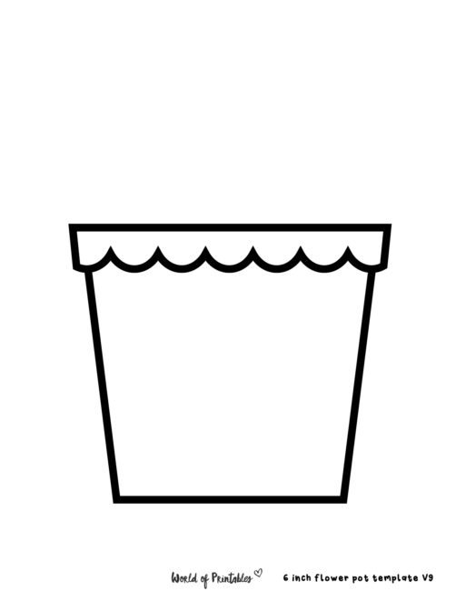 Flower pot templates