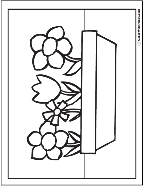 Spring flowers coloring page â spring digital downloads
