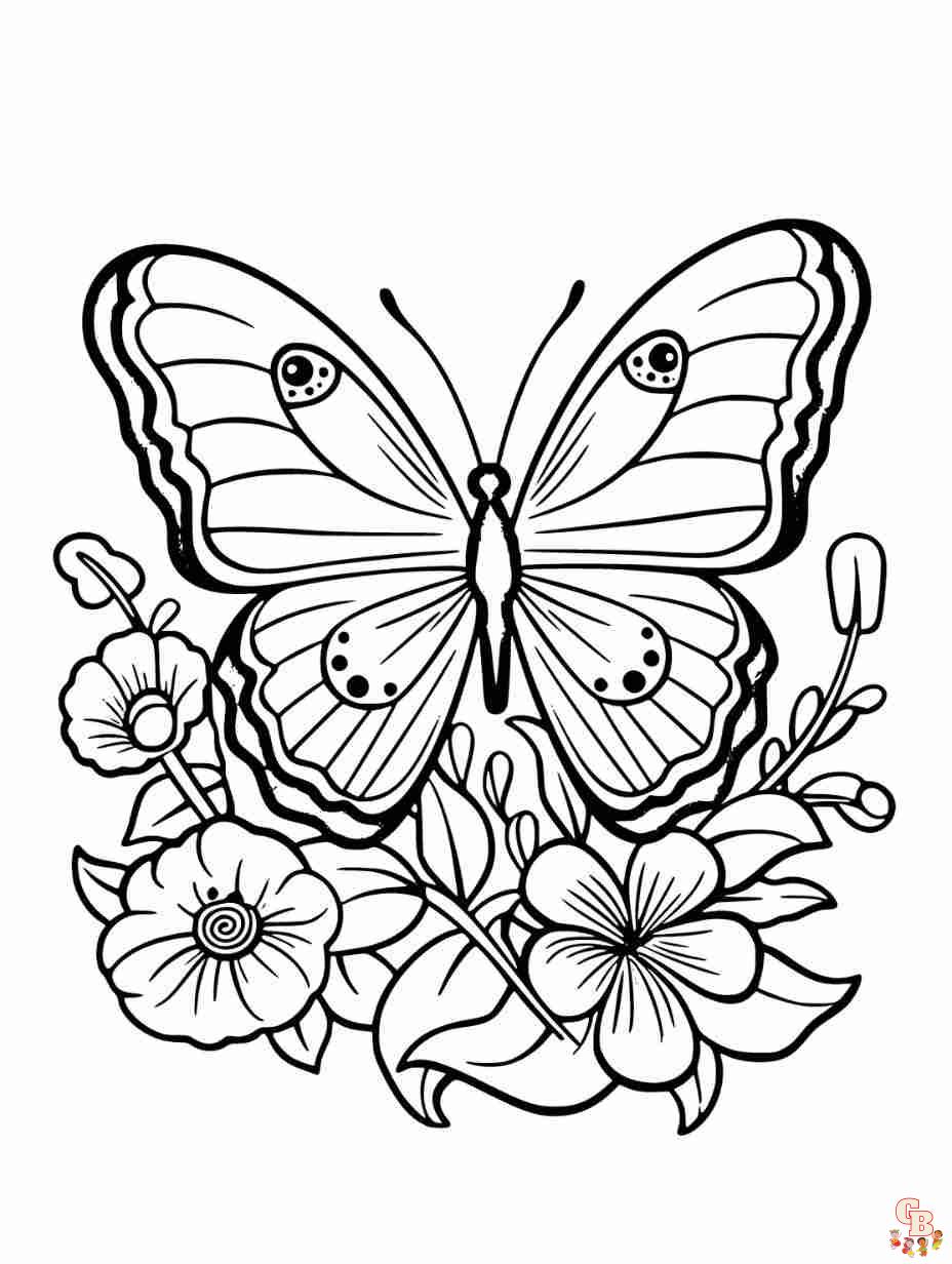 Flutter into fun with preschool butterfly coloring pages