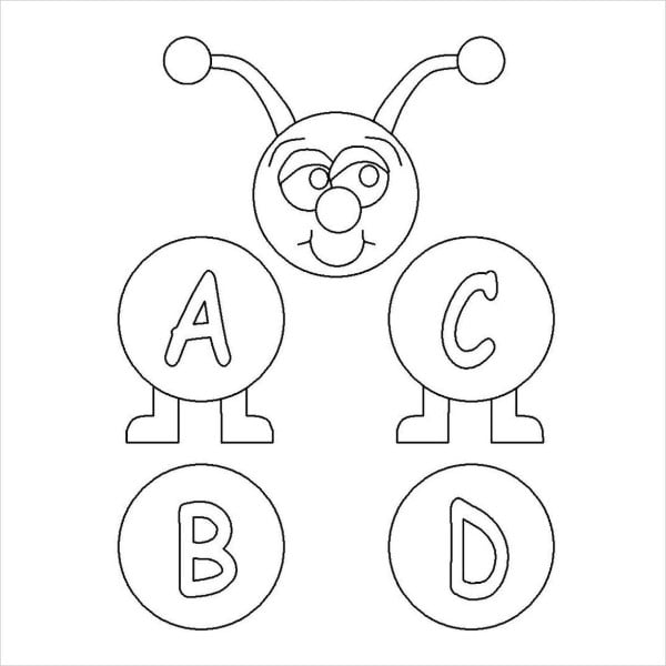 Alphabet coloring pages