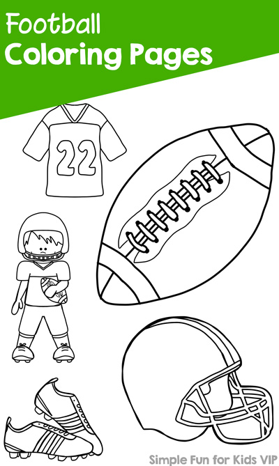 Football coloring pages