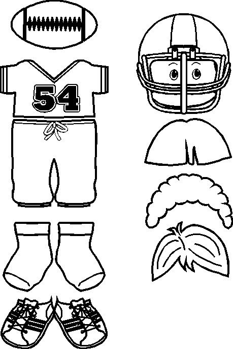 Football paper doll friends football crafts football tailgate party turkey disguise