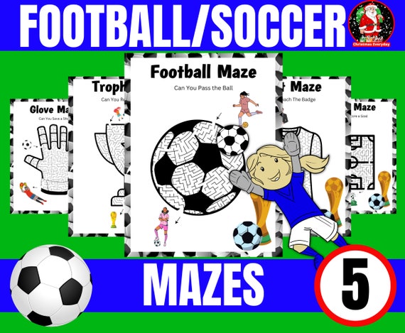 Football colouring pages football activity sheets printable colouring colouring pages party favour kids craft instant download pdf
