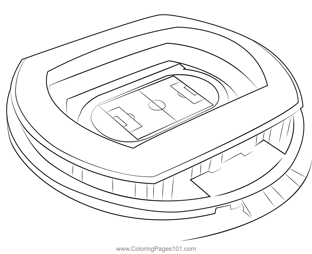 Football stadiums nissan stadium coloring page for kids
