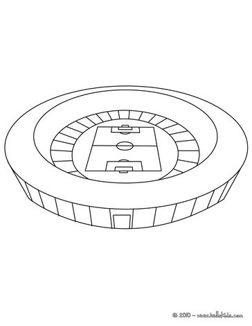 Soccer stadium coloring pages