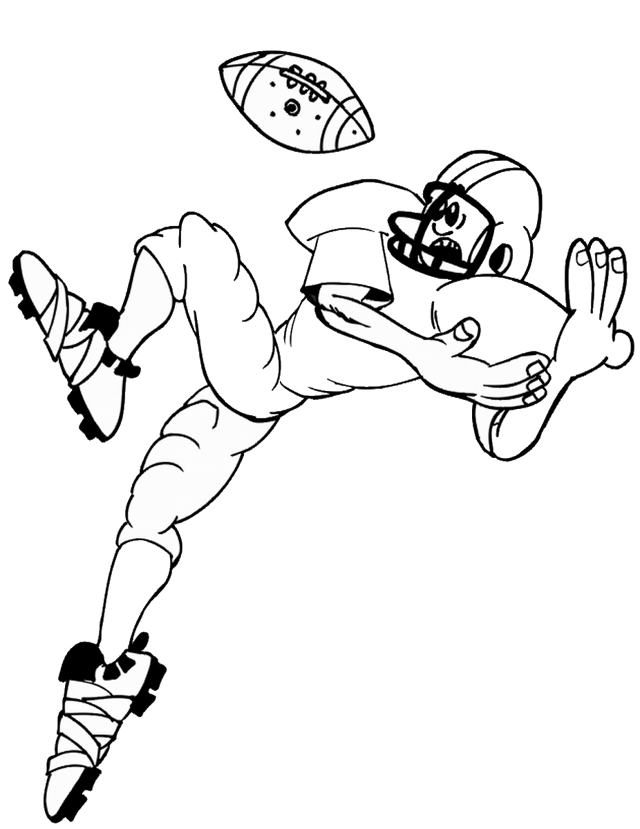 Free printable football coloring pages for kids