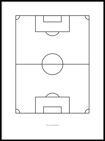 Poster football field home