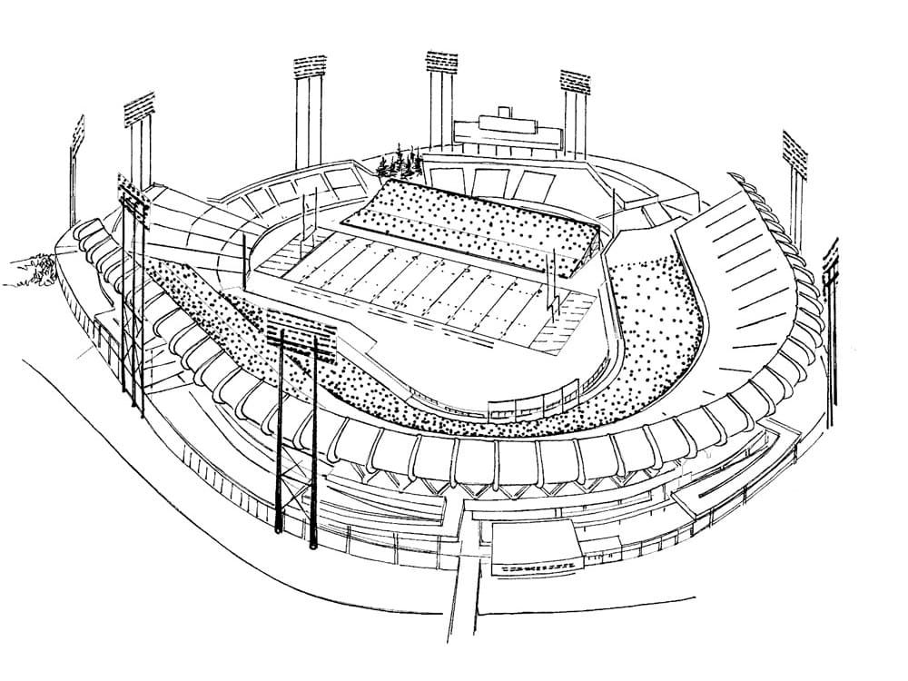 Free stadium printable fãrbung seite