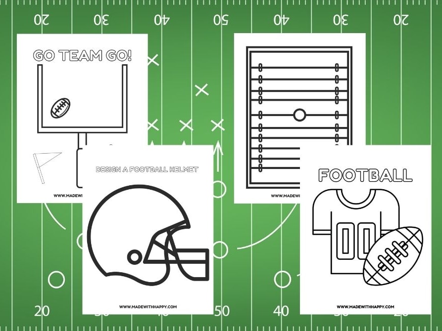 Football coloring pages