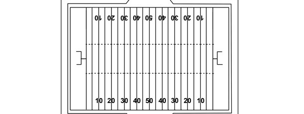 Football field template â large