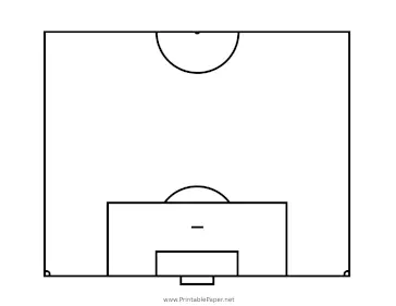 Printable soccer half