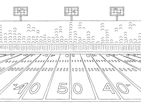 American football field vector images â browse photos vectors and video