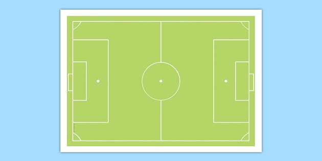 Printable football pitch