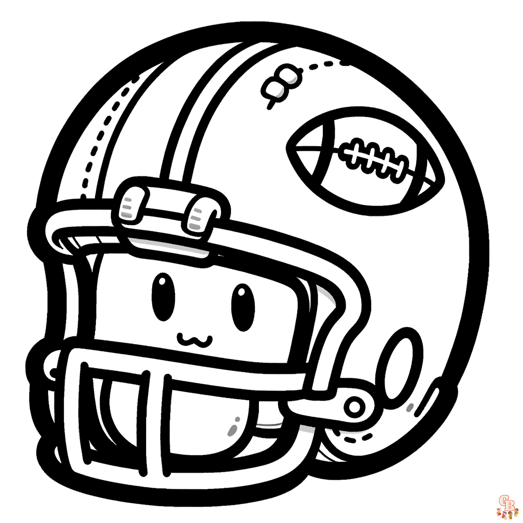 Printable american football coloring pages free