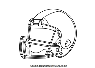 American football helmet louring page