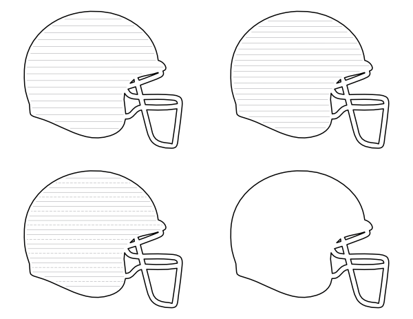 Free printable football helmet