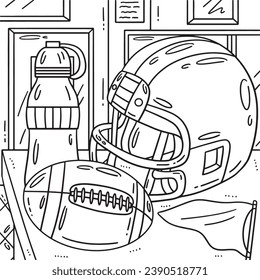 American football coloring page images stock photos d objects vectors