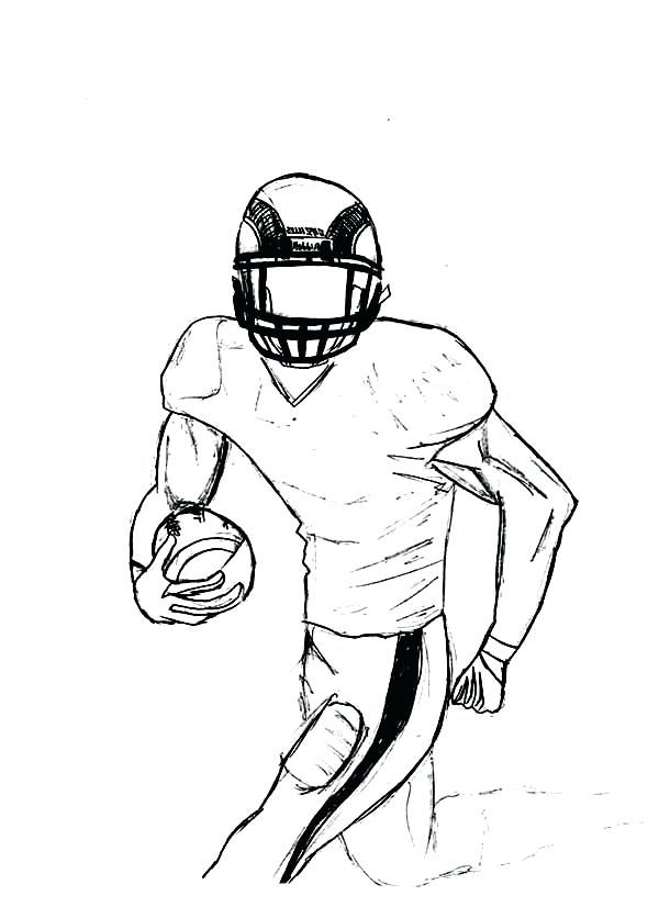 Printable football coloring pages