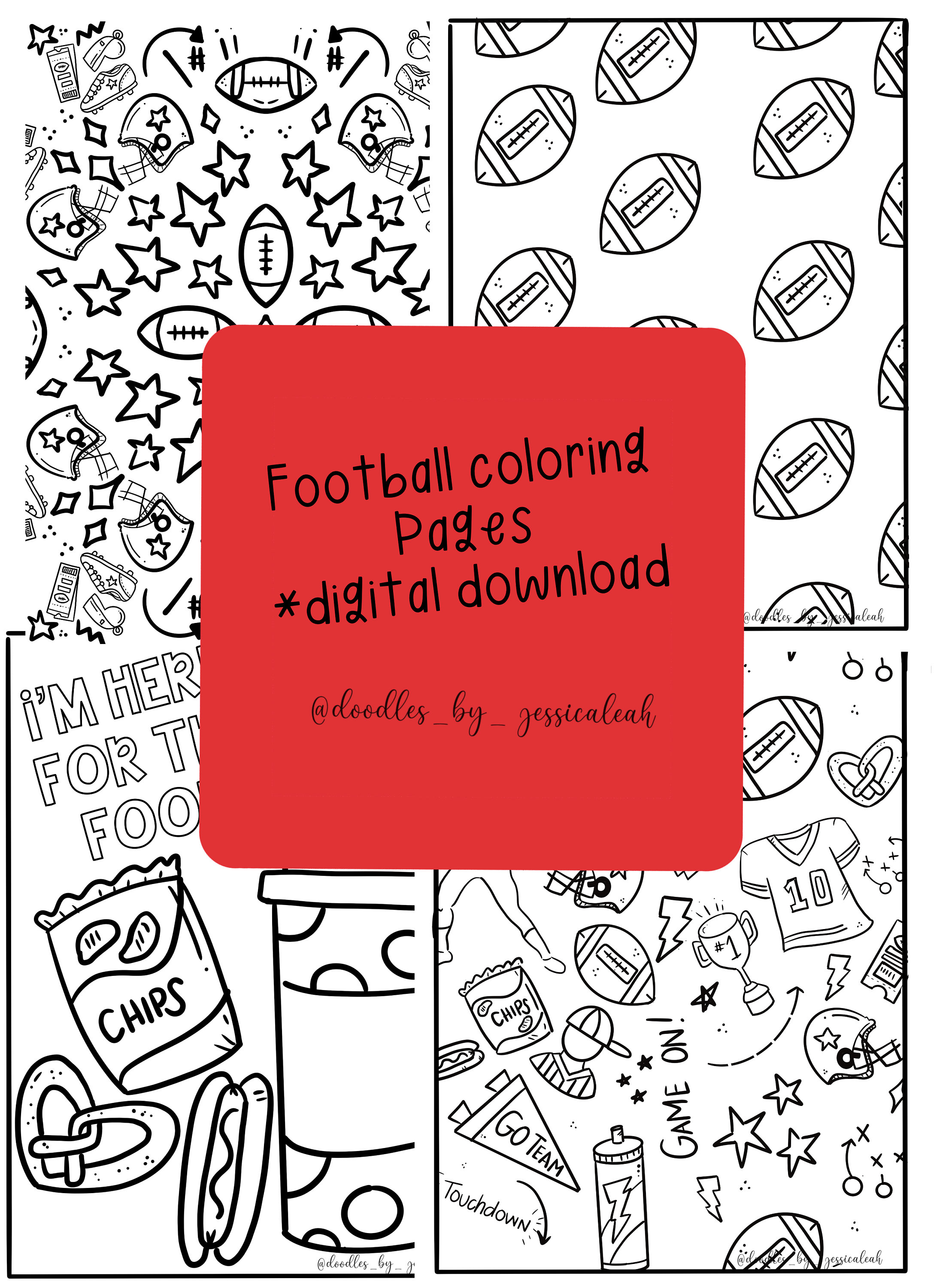 Football coloring pages super bowl coloring pages football party activity super bowl party coloring page