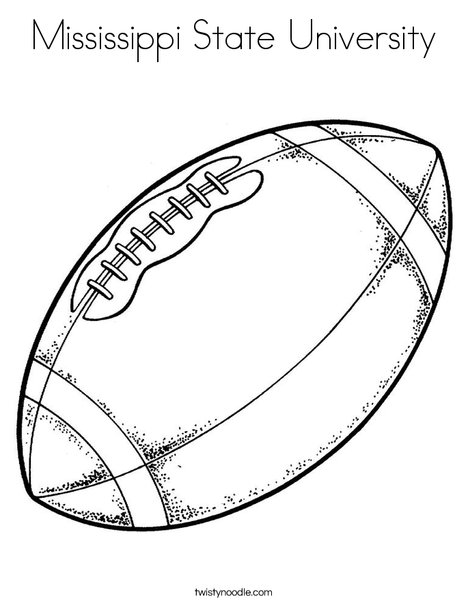 Mississippi state university coloring page