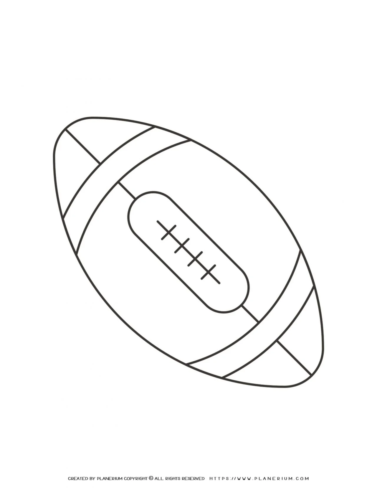 American football template