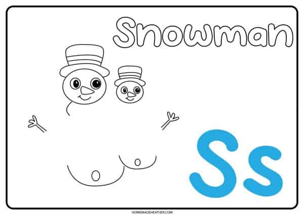 Free letter s footprint art printable homemade heather