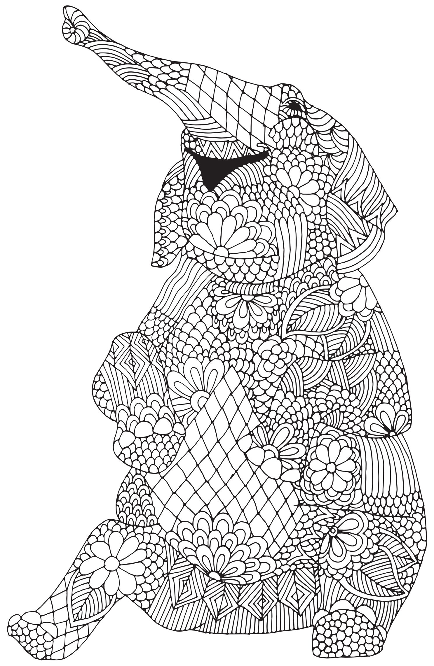 Animal mandala coloring pages