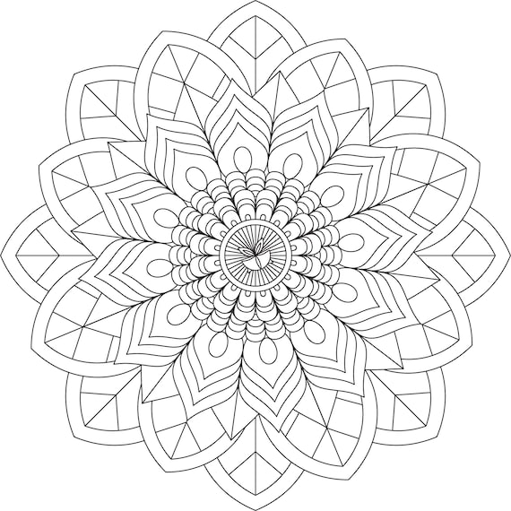 Mandala coloring pages adult coloring sheet printable coloring page grown up coloring printable art color anti