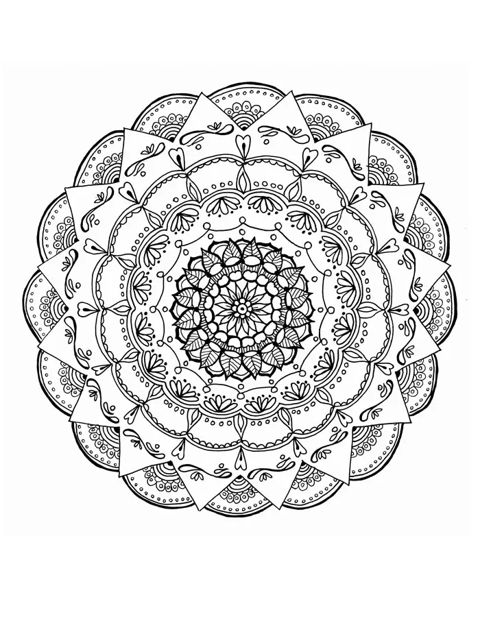 Cool mandala coloring pages for adults moms and crafters