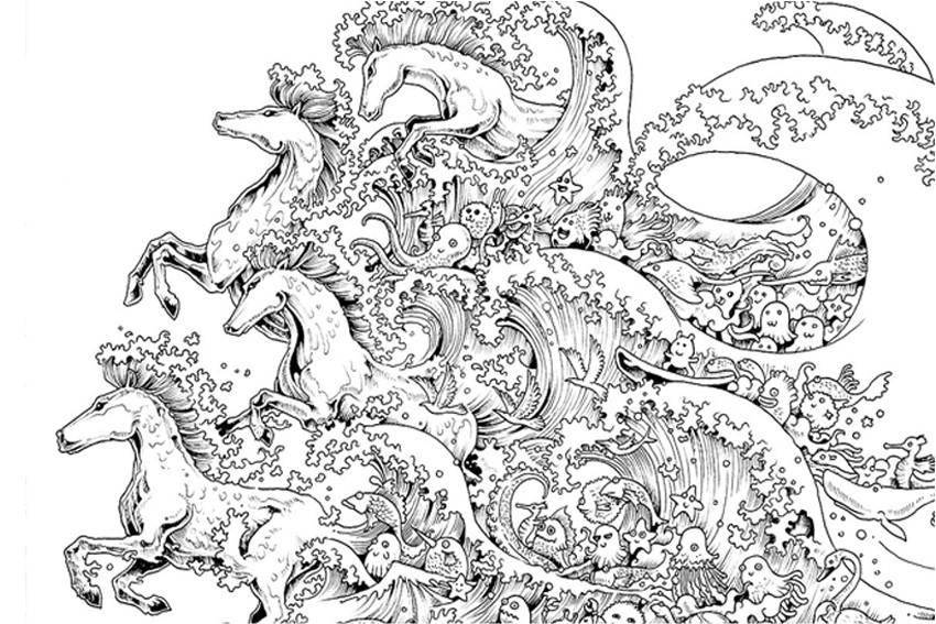 Coloring pages for adults to keep them busy when kids are at school