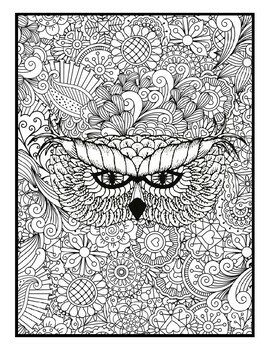 Fantasy coloring pages for adults by qetsy tpt