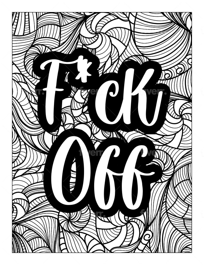 Create a swear word adult coloring book for kdp by imanmd