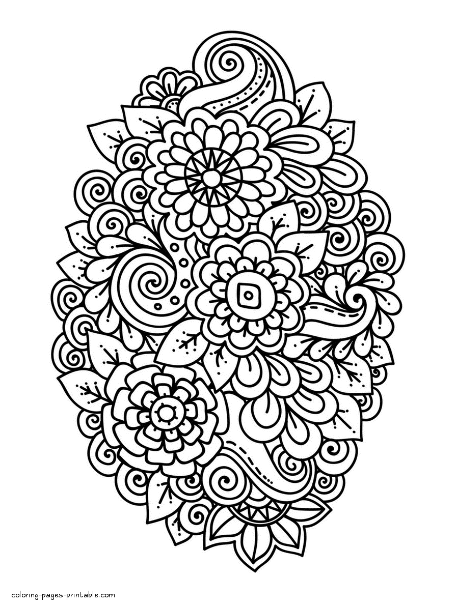 Flower coloring pages pdf for adults coloring