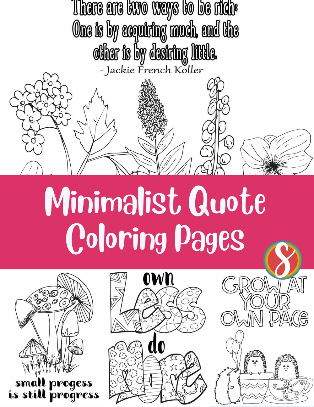 Quote coloring pages for adults â stevie doodles