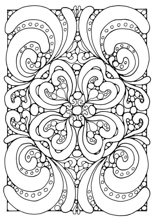 Coloring page mandalaa
