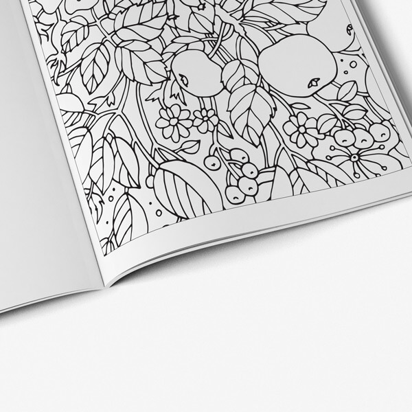 Coloring book for seniors anti
