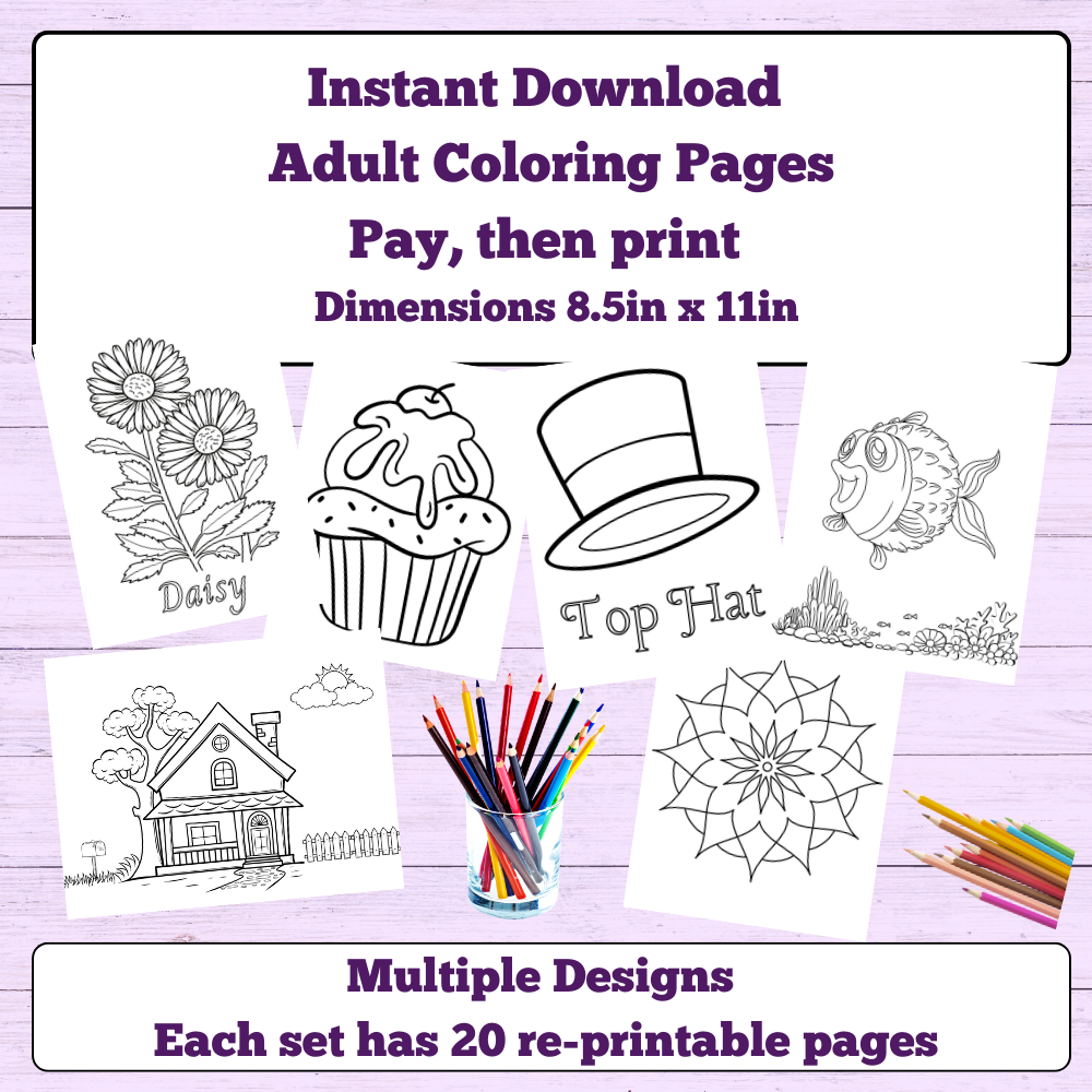 Adult coloring pages