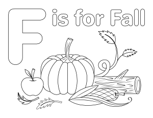 Free printable fall coloring pages