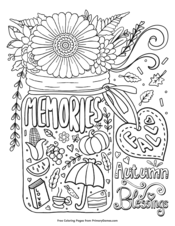 Fall coloring pages â free printable pdf from