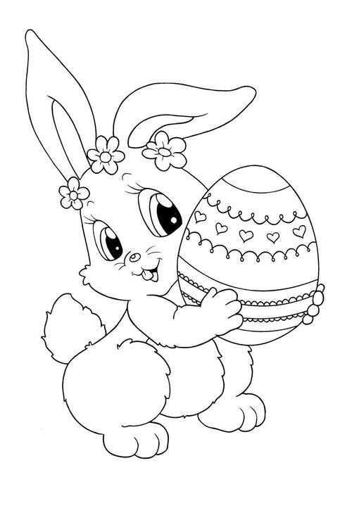 Free easter coloring pages for kids